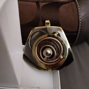 Modernist Goldtone and Silvertone Pendent